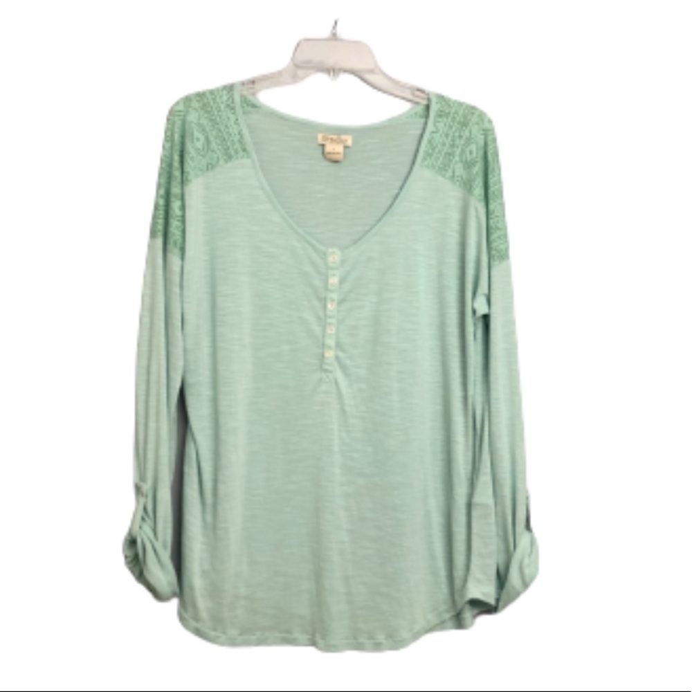 Lucky Brand Seafoam Green Shirt Large